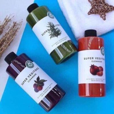 Sữa rửa mặt rau củ Wonder Bath Super Vegitoks cleanser 300ml - Ảnh 5