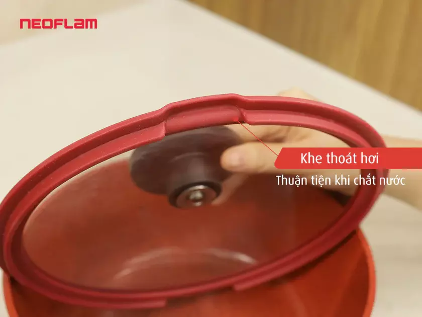 Hình 2- Bộ 7 de chef Khe thoát trên viền silicon