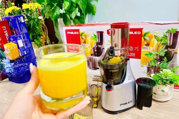 Máy ép chậm Phileo PH-366 miệng ép rộng ép cả quả không cần cắt nhỏ