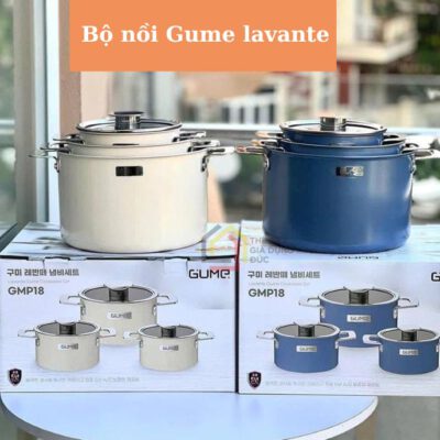 Bộ nồi cao cấp Gume Lavante GMP18 Hàn Quốc, 3 lớp đáy - Ảnh 3