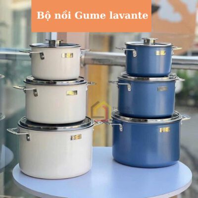 Bộ nồi cao cấp Gume Lavante GMP18 Hàn Quốc, 3 lớp đáy - Ảnh 4