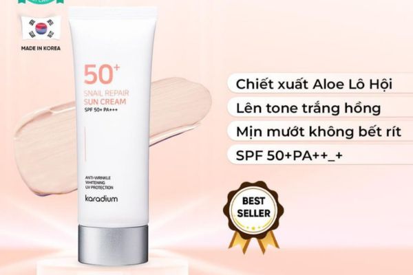 Thành phần thiên nhiên trong Kem Chống Nắng Karadium Sun Snail Repair