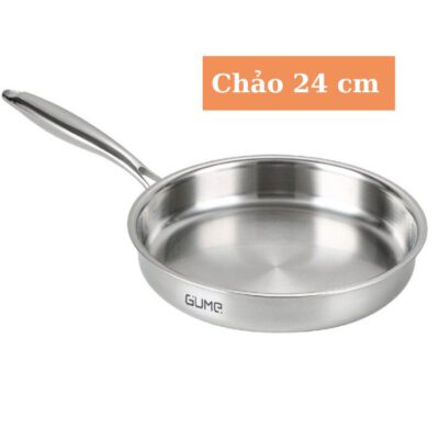 Bộ Chảo Inox 18/10 Nguyên Khối Gume Hàn Quốc - 26 cm - Ảnh 4