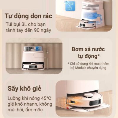 Robot hút bụi lau nhà Ecovacs Deebot T30 Pro Omni - Ảnh 5