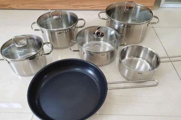 Bộ nồi inox cao cấp Silit Scalea sét 6 đầy đủ 6 món sang trọng