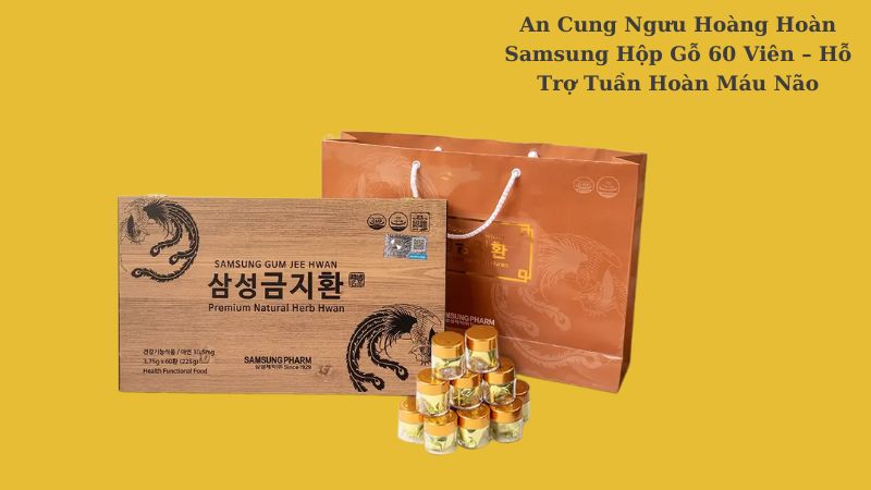Người trung niên sử dụng An Cung Hàn Quốc để tăng cường sức khỏe