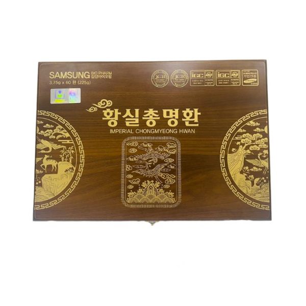 Hộp gỗ sản phẩm an cung 60 viên Hoàng Gia Hàn Quốc cao cấp chính hãng