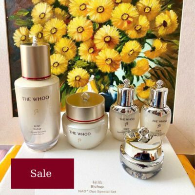 Cận cảnh thiết kế chai serum Whoo Bichup NAD⁺ phiên bản đặc biệt