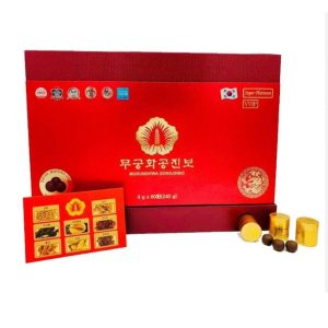 Viên hoàn an cung trầm hương màu nâu bóng trong hộp cao cấp