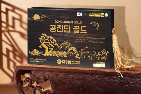 An cung trầm hương 60 viên Seoul BioPharm Hàn Quốc mẫu hộp giấy hiện tại