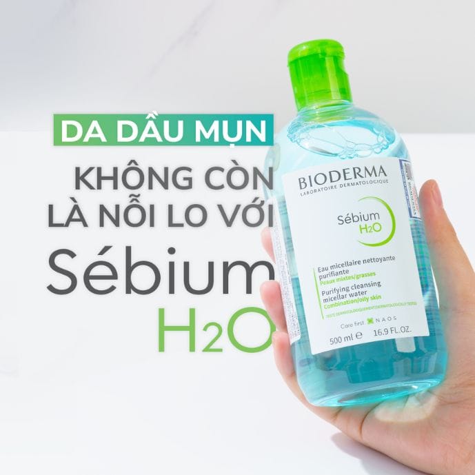  Nước tẩy trang Bioderma xanh Hydrabio dưỡng ẩm cho da khô