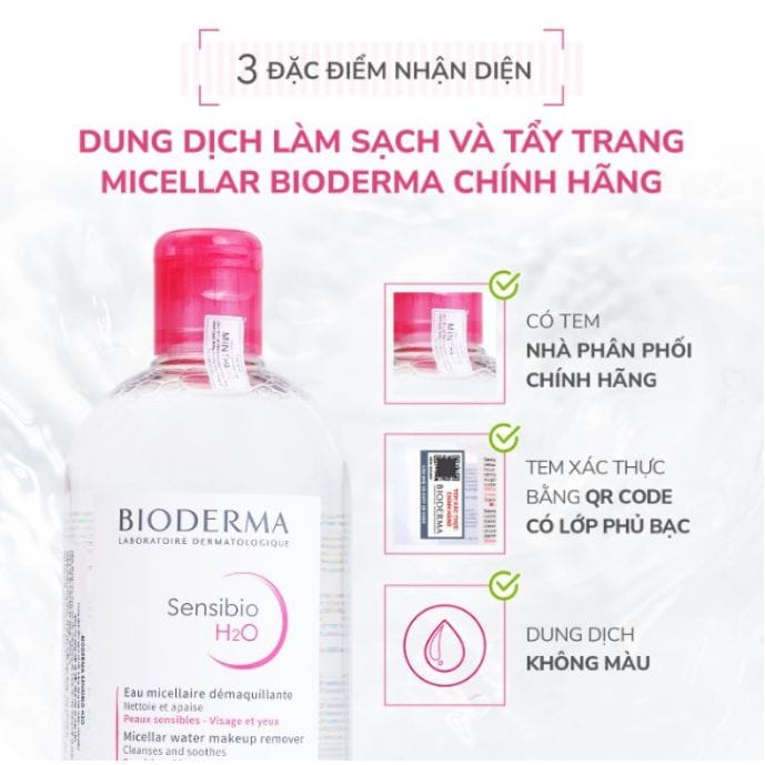Cách kiểm tra nước tẩy trang Bioderma chính hãng