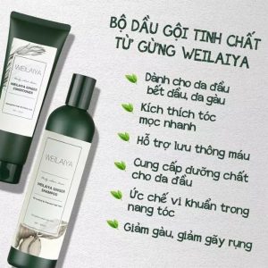 Công dụng dầu gội gừng Weilaiya cho mái tóc chắc khỏe