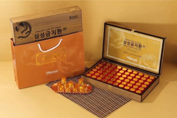 An Cung Ngưu Hoàng Hoàn Hàn Quốc hộp gỗ chính hãng Samsung Pharm