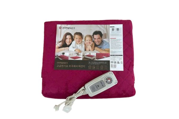 Hình ảnh toàn sản phẩm chăn điện sưởi nhung Hanil Hàn Quốc, chất liệu nhung cao cấp, 7 chế độ điều chỉnh nhiệt an toàn.