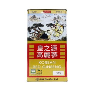 Hồng Sâm Hàn Quốc HG Bio củ khô nguyên củ đóng hộp thiếc cao cấp